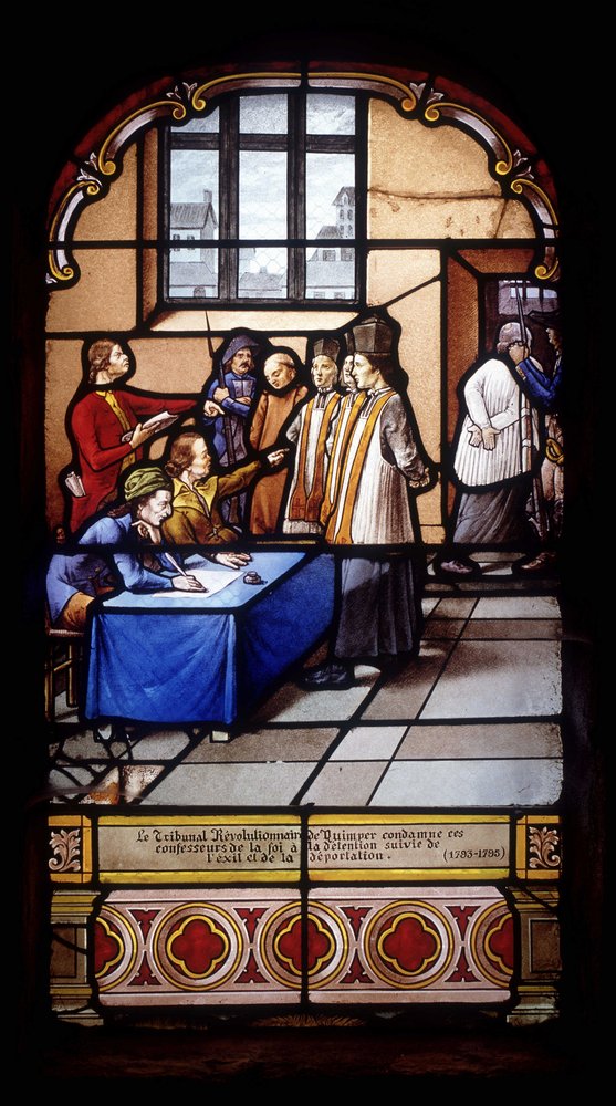 Le Tribunal révolutionnaire de Quimper condamne ces confesseurs de foi à la détention suivie d