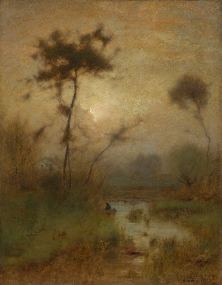 Un Matin Argenté - George Inness