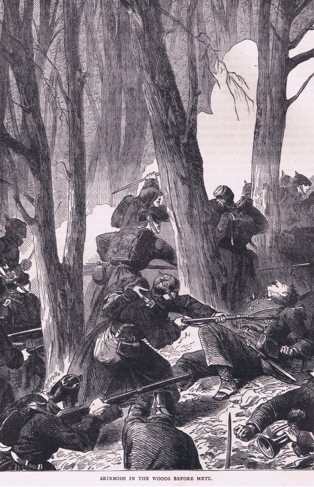 Escarmouche dans les bois avant Metz, Histoire de la guerre entre la France et l