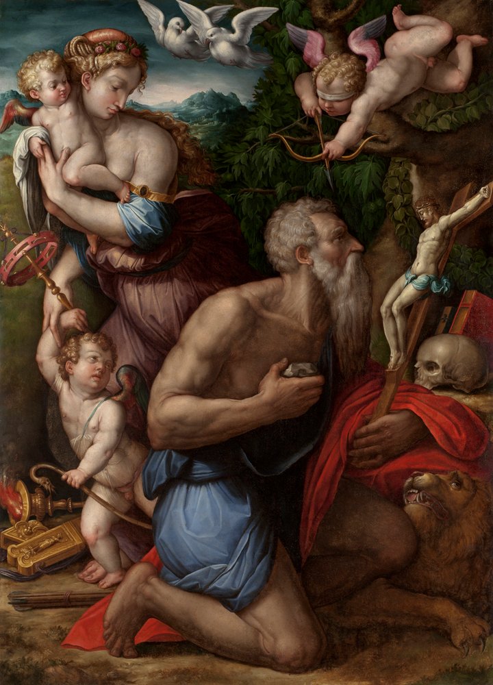 La tentation de Saint Jérôme - Giorgio Vasari