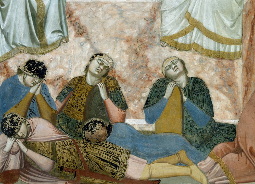 La Résurrection du Christ, Détail de la Vie et Passion du Christ, par Giotto - Giotto (c.1266-1337)
