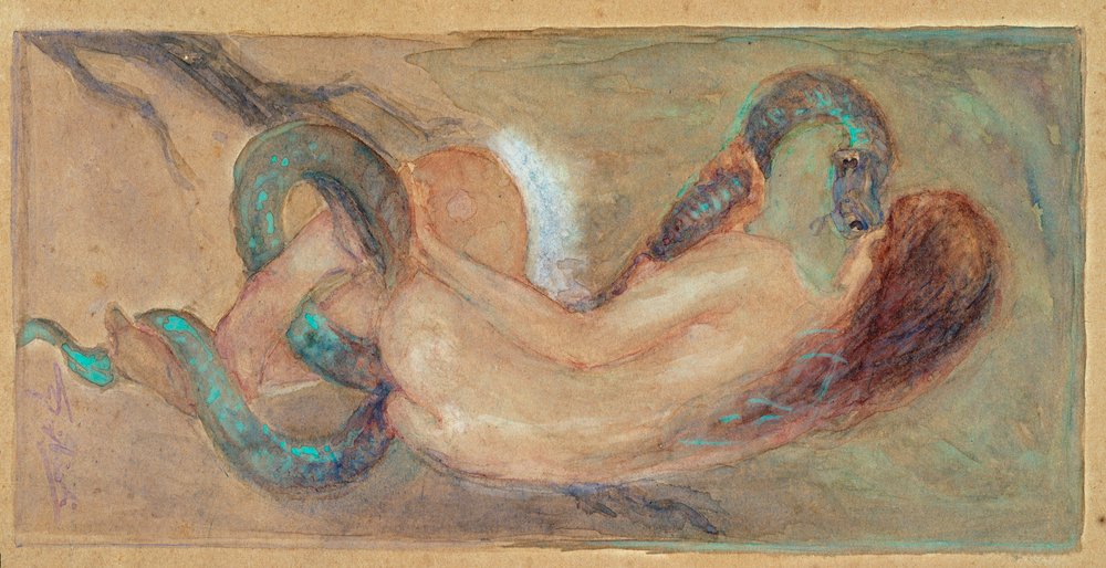 Ève Aquarelle par Giuseppe Giglioli - Giuseppe Giglioli