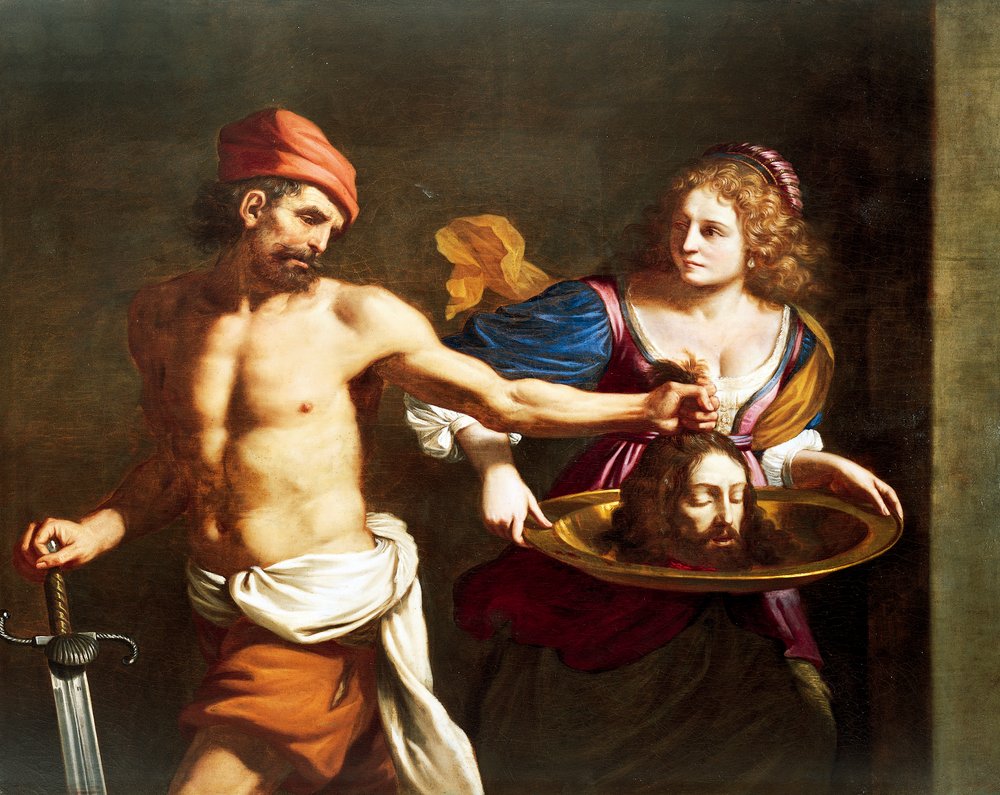 Salomé reçoit la tête de Jean-Baptiste, par Giovanni Francesco Barbieri, dit Guercino - Guercino (1591-1666)