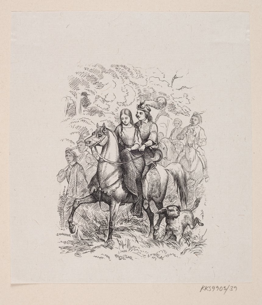 Illustration pour "Les Cygnes sauvages" dans H.C. Andersen, "Contes et histoires", Tome 1 - H.P. Hansen