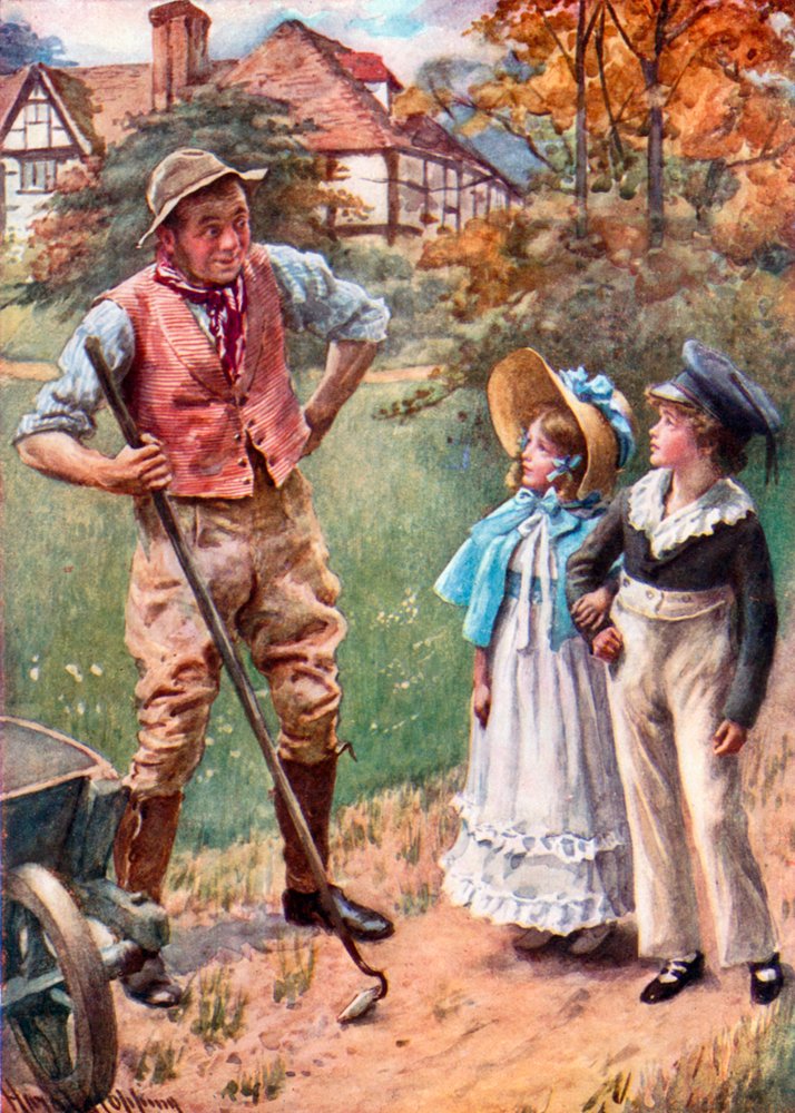 M. et Mme Harry Walmers et Cobbs (lithographie couleur) - Harold Copping