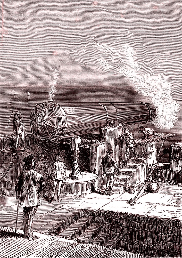 Le canon géant sur l