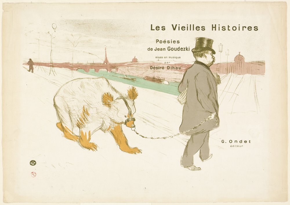 Couverture et frontispice des Vieilles Histoires - Henri de Toulouse-Lautrec