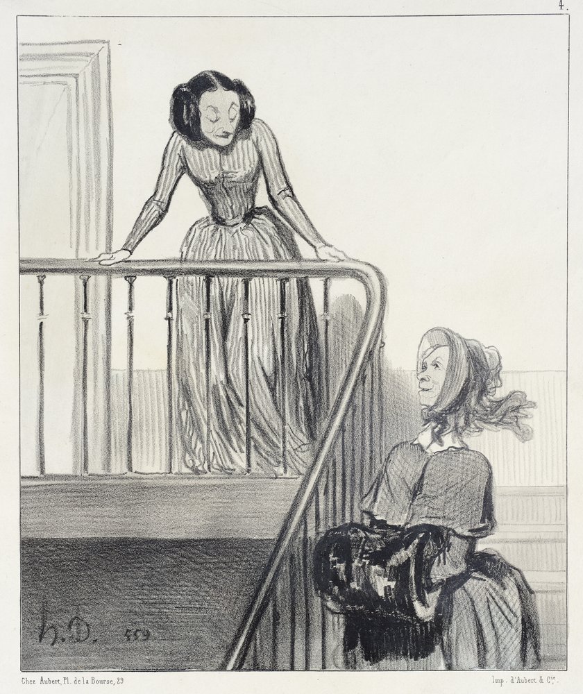 Au revoir, Ophélia!... - Honoré Daumier