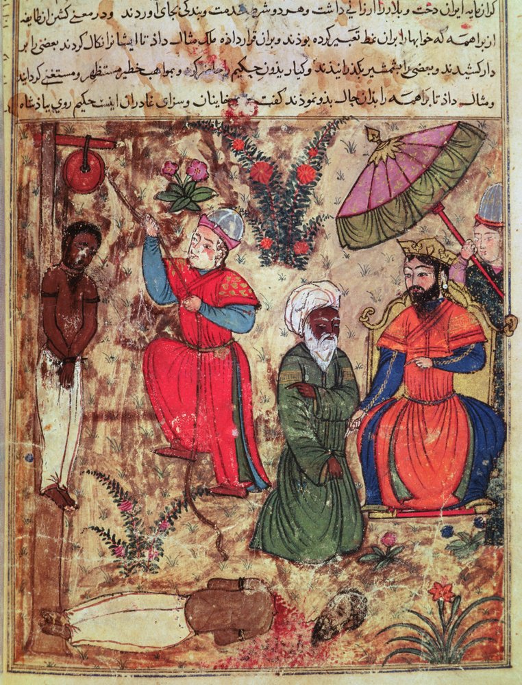 Fol.100 Le sultan faisant preuve de justice, tiré du 