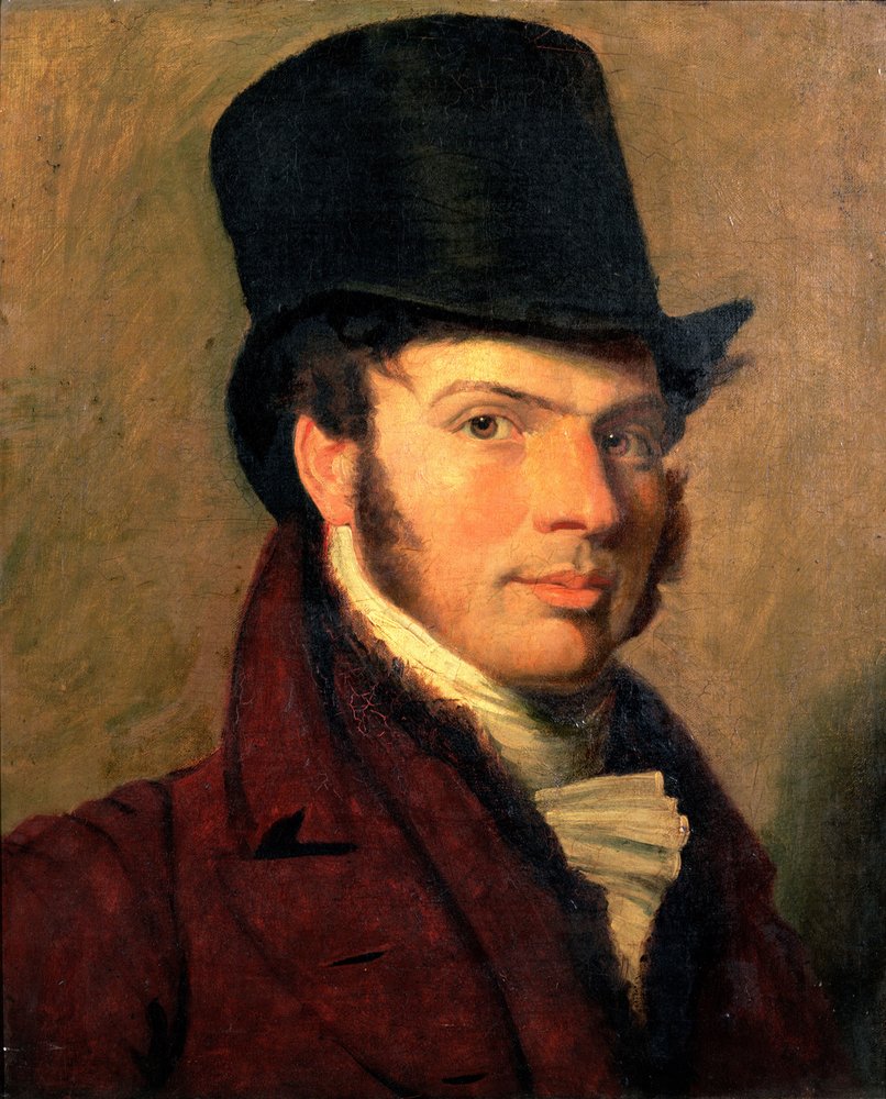 Portrait d'un jeune homme au chapeau haut-de-forme - Jacques-Laurent Agasse