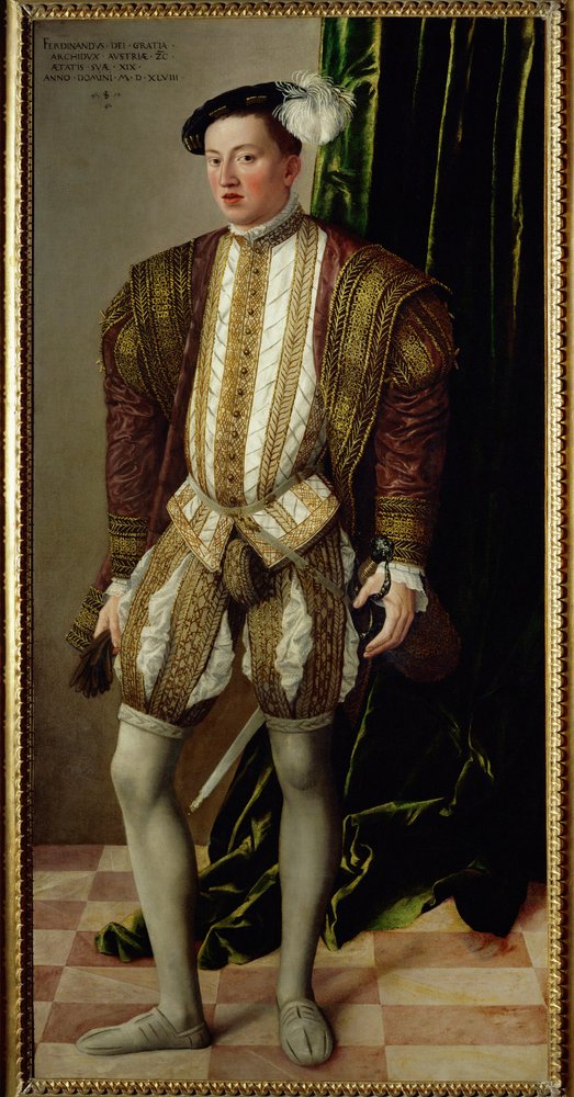 L'archiduc Ferdinand du Tyrol, fils de l'empereur Ferdinand Ier ... (peinture sur toile) - Jakob Seisenegger