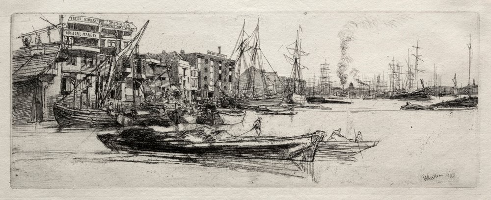 Entrepôt de la Tamise, 1871 - James Abbott McNeill Whistler