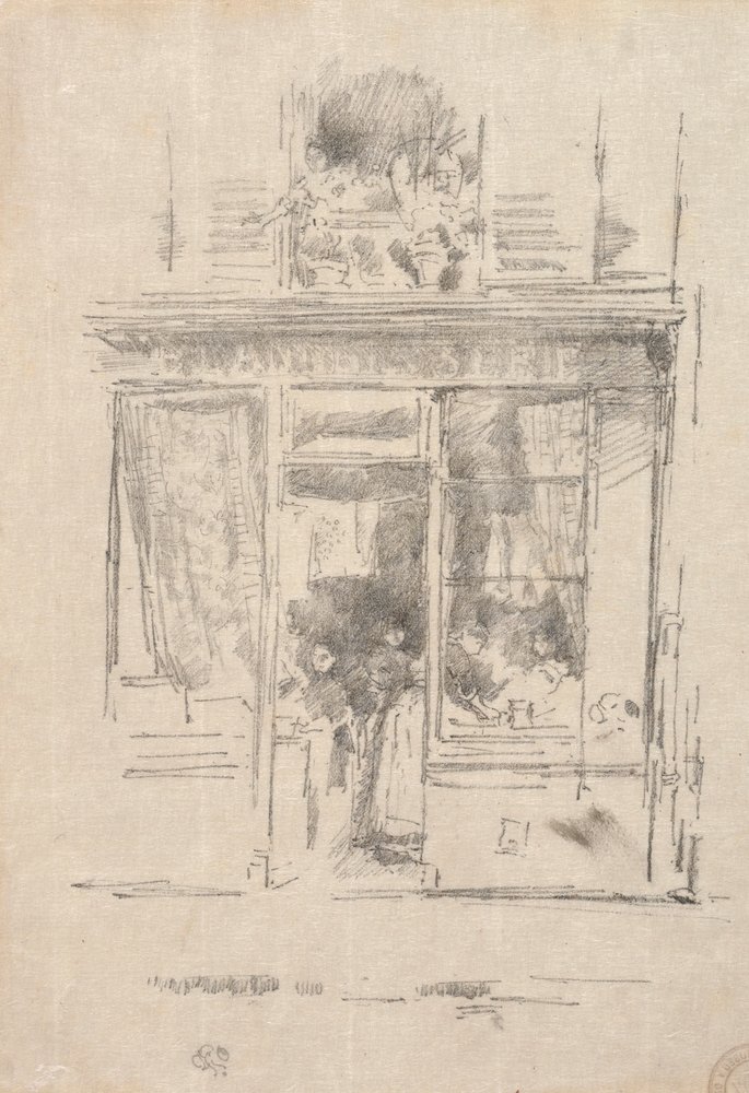 La Blanchisseuse de la Place Dauphine, 1894 - James Abbott McNeill Whistler