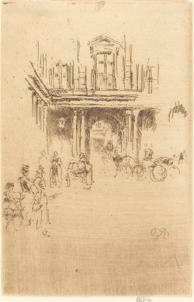 Un coin du Palais Royal - James Abbott McNeill Whistler