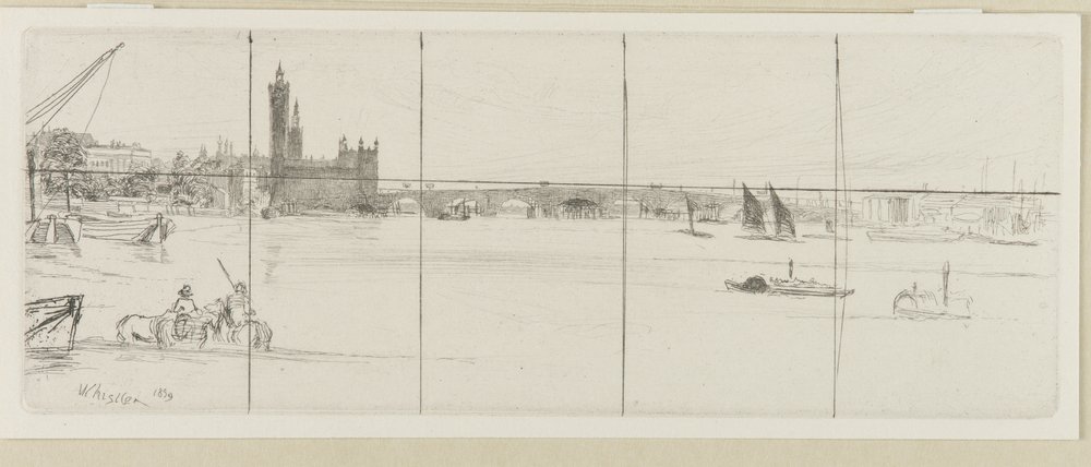 Vieux pont de Westminster - James Abbott McNeill Whistler