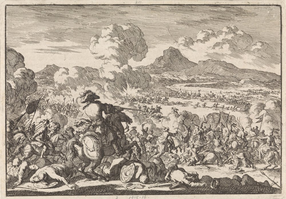 Victoire du prince Eugène sur les Turcs à la Tisza, 1697 - Jan Luyken