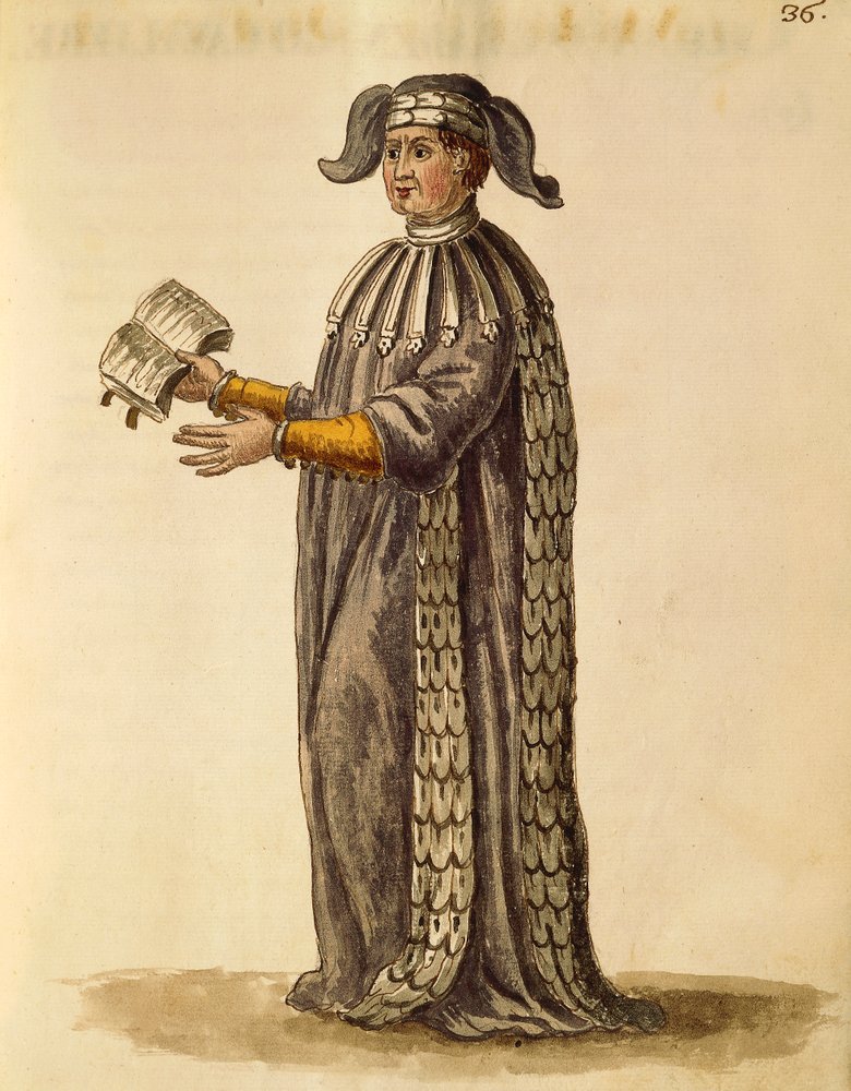 Robe de docteur, Gli Abiti de Veneziani - Jan van Grevenbroeck
