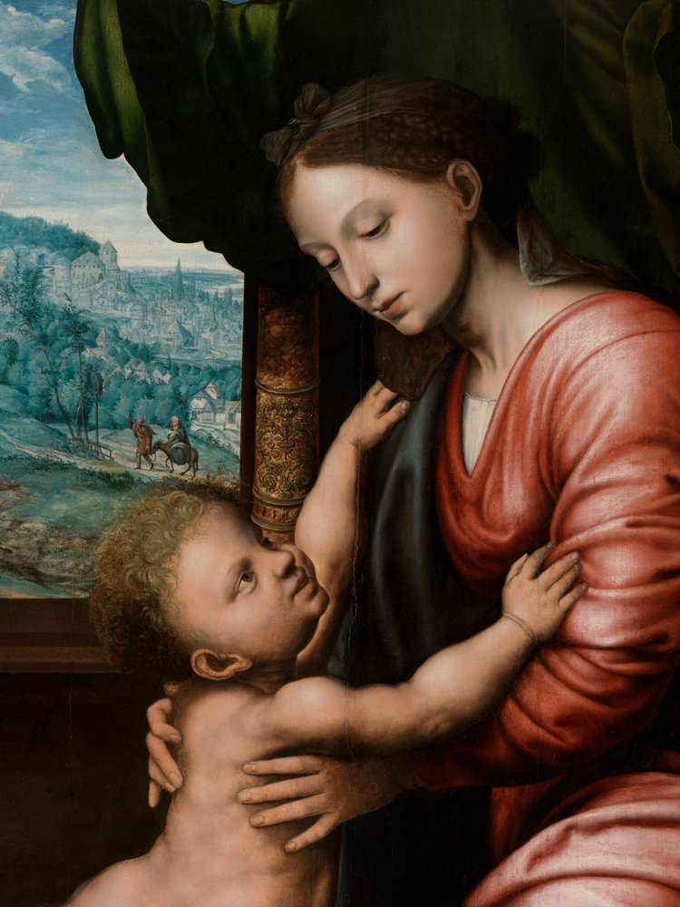 (détail) de la Vierge à l