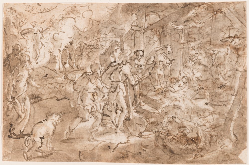 Adoration des bergers - Jan van der Straet, called Stradanus