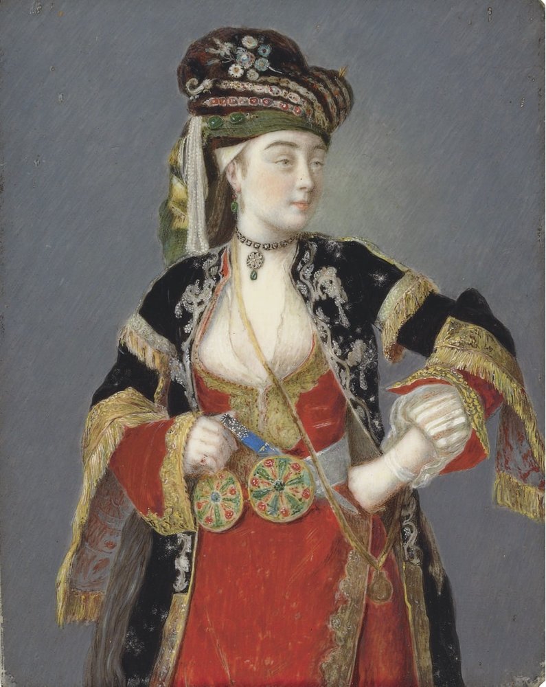 Portrait présumé de Laura Tarsi en habit turc - Jean-Étienne Liotard