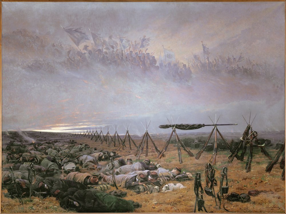 Le rêve (peinture sur toile) - Jean-Baptiste Edouard Detaille