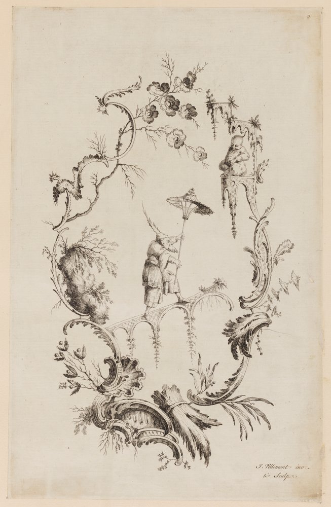 Planche 2, de "A New Book of Chinese Ornaments" - Jean Baptiste Pillement