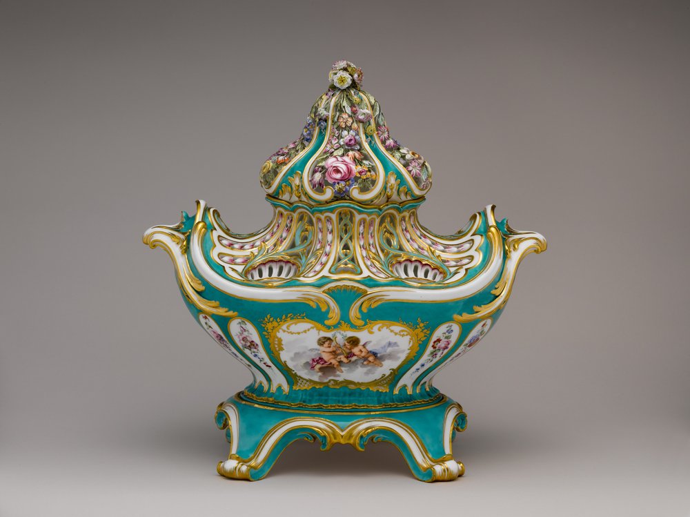 Vase pot pourri de Sèvres - Jean-Claude Duplessis