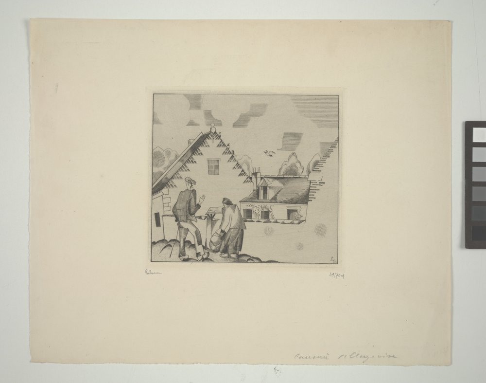 Commérages de village - Jean-Emile Laboureur