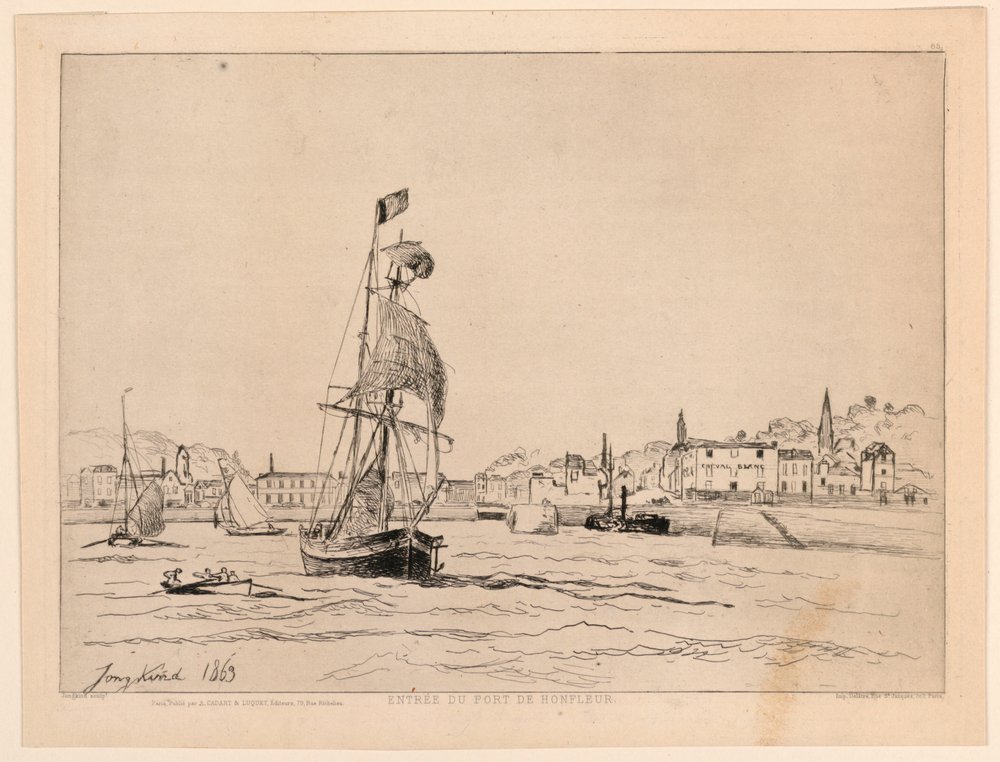 Entrée du port de Honfleur - Johan-Barthold Jongkind