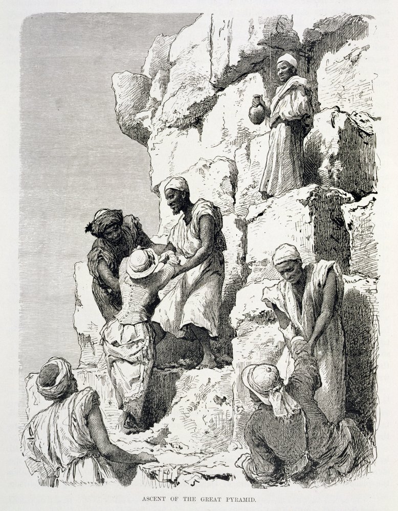 Ascension de la Grande Pyramide - Johann Rudolph the Elder Huber
