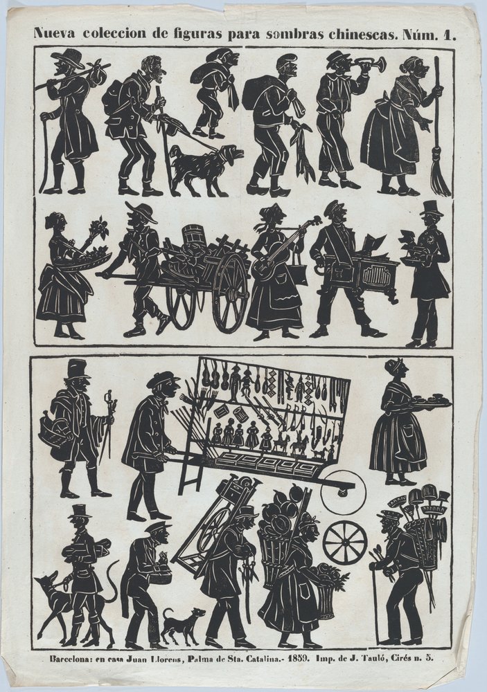 Feuille 1 de figures pour marionnettes d