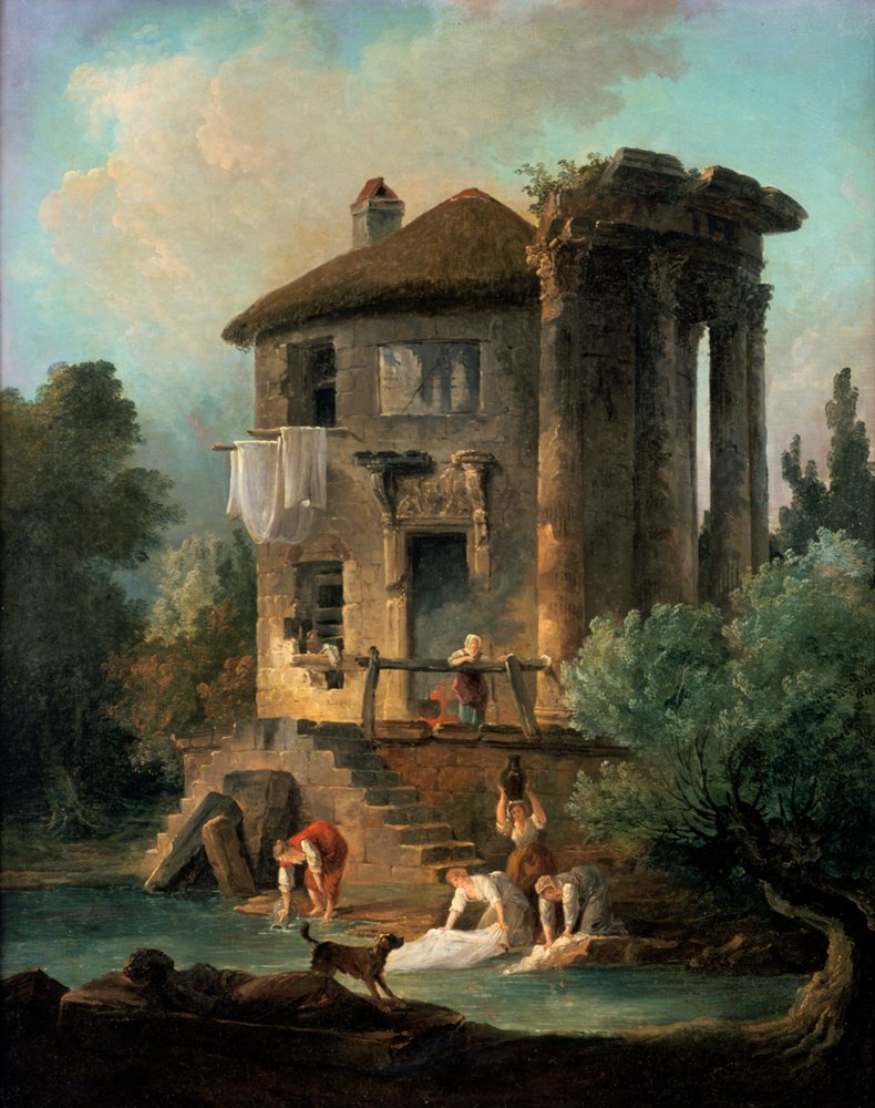 Le temple de Vesta à Tivoli, Rome, 1831 - Lancelot Théodore Turpin de Crissé de Crissé