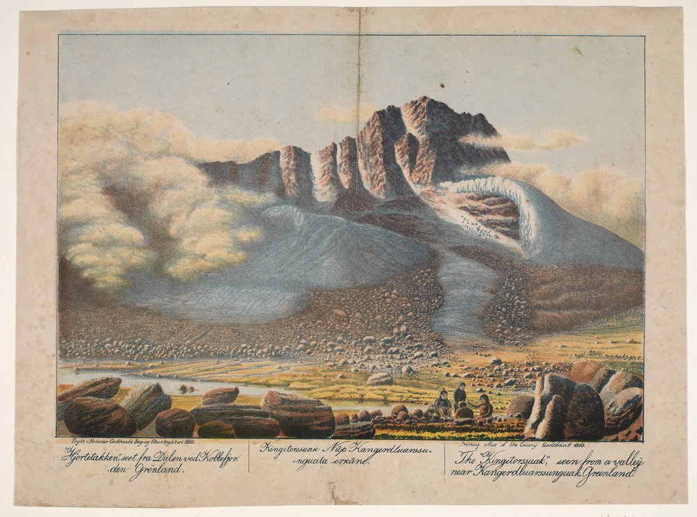 "Hjortetakken", vu de la vallée de Kobbefjorden, Groenland - Lars Møller