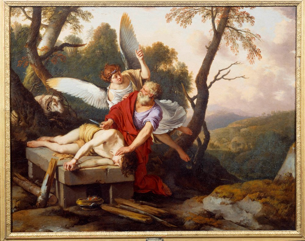 Abraham sacrifiant son fils Isaac Peinture de Laurent de La Hyre (1606-1656) 1650 Reims, musée Saint Denis - Laurent de la Hyre