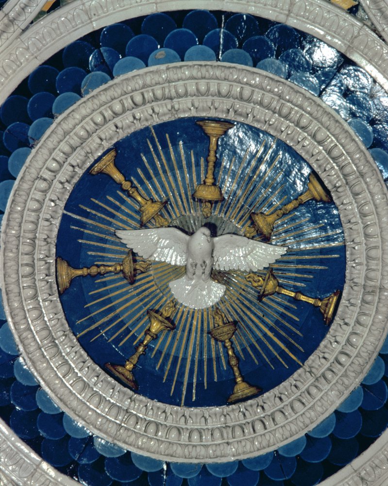 Le Saint-Esprit, rondel du tombeau du cardinal du Portugal, années 1460