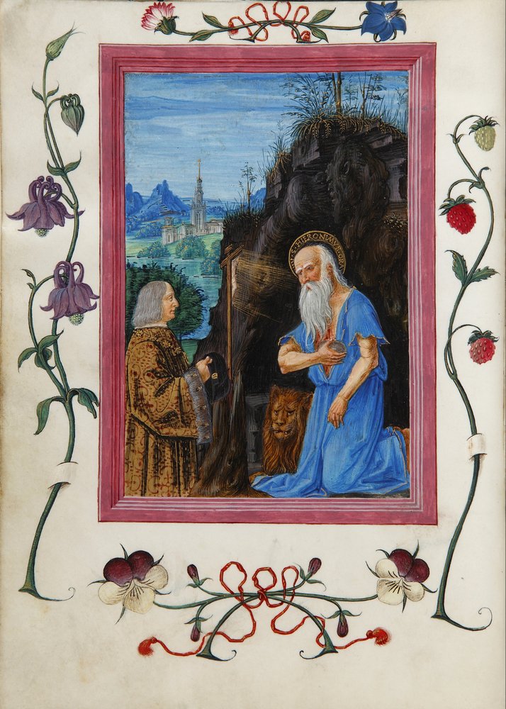 Gian Giacomo Trivulzio avec Saint Jérôme dans le Livre d