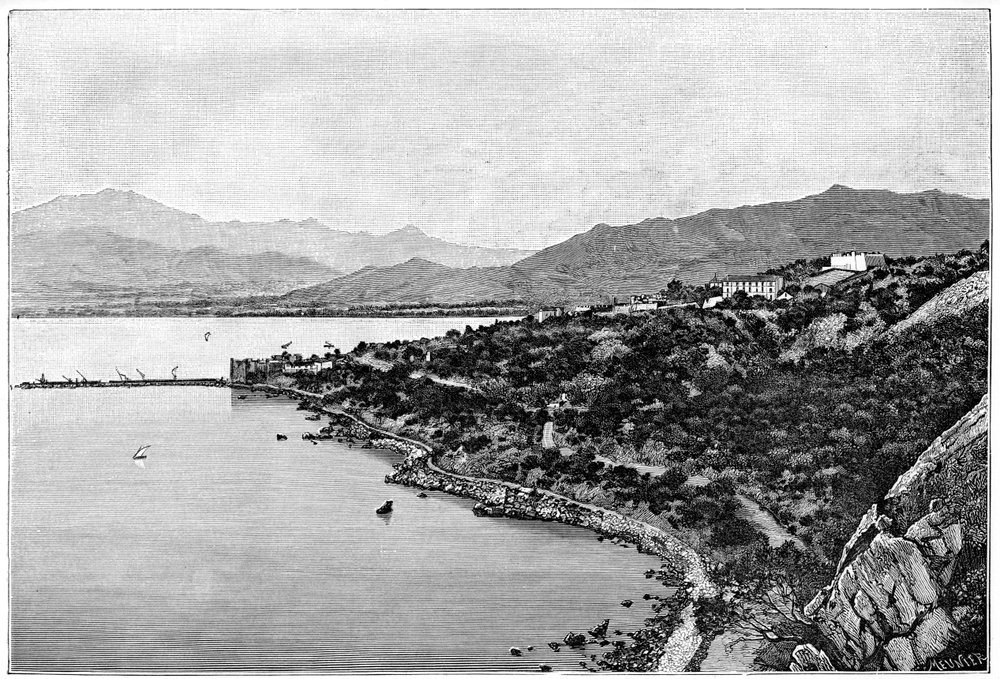 Vue de Stora Bay, vers 1890 - Meunier