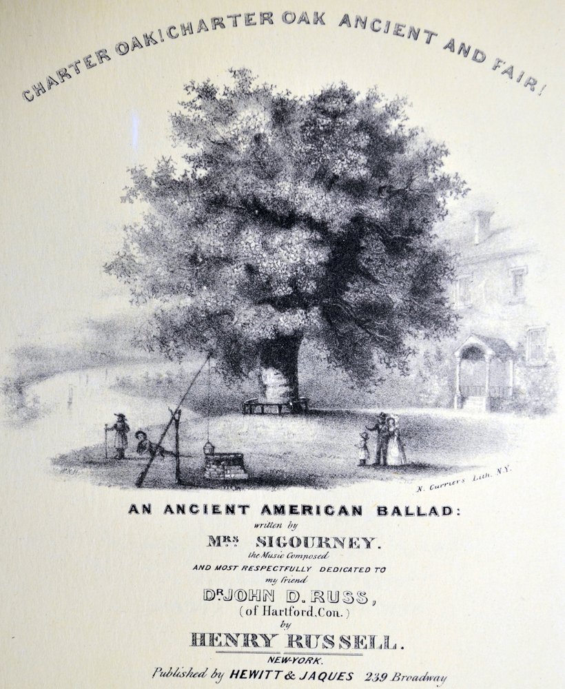 Chêne de la Charte ! Chêne de la Charte ancien et beau - N. and Ives, J.M. Currier