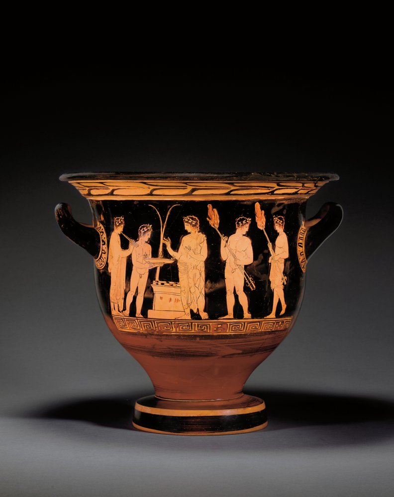 Cratère en cloche à figures rouges attique, c.420-400 av. J.-C. - Nikias Painter
