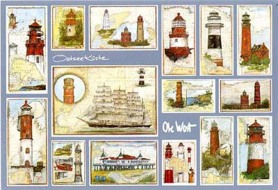 Feuille décorative de la côte baltique - Ole West