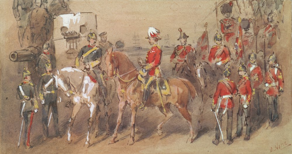Le Général Sir Garnet Wolseley (1833-1913) à Alexandrie, 1882 - Orlando Norie