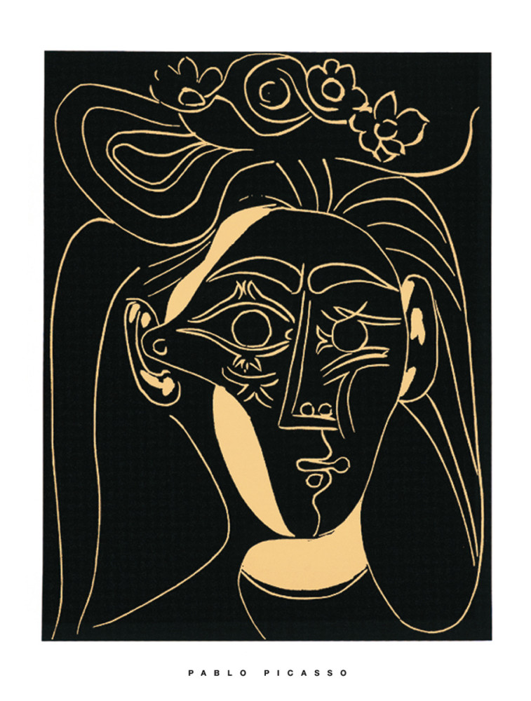 Femme au chapeau fleuri, 1962 - Pablo Picasso