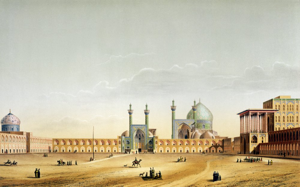 Le palais royal et la Mesdjid-i-Shah, Ispahan, planche 6-7 de 