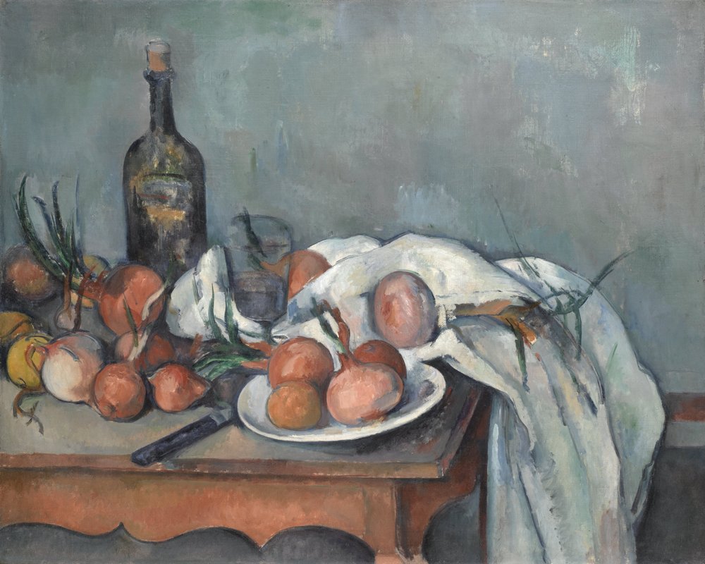 Nature morte aux oignons - Paul Cézanne