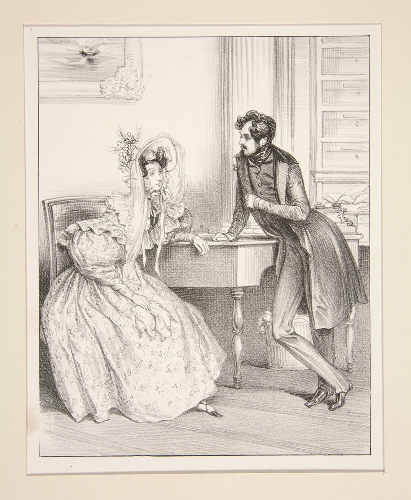 Journal des Femmes: Une audience - Paul Gavarni