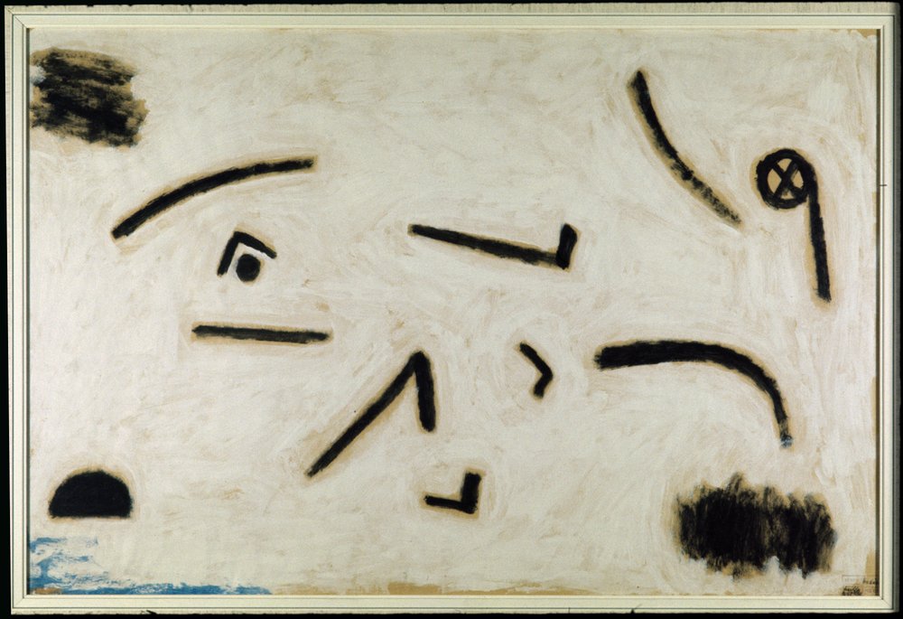 Sans titre (signes sur fond noir), c.1940 | Paul Klee