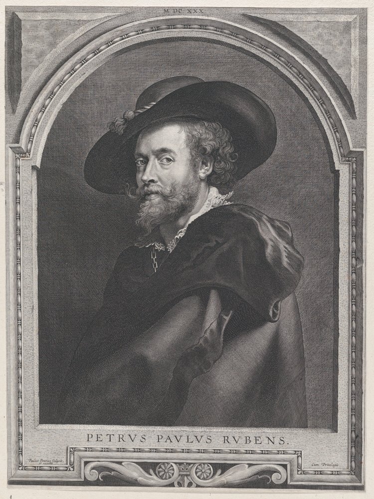 Portrait de Peter Paul Rubens, âgé de 46 ans, 1630 - Paulus Pontius