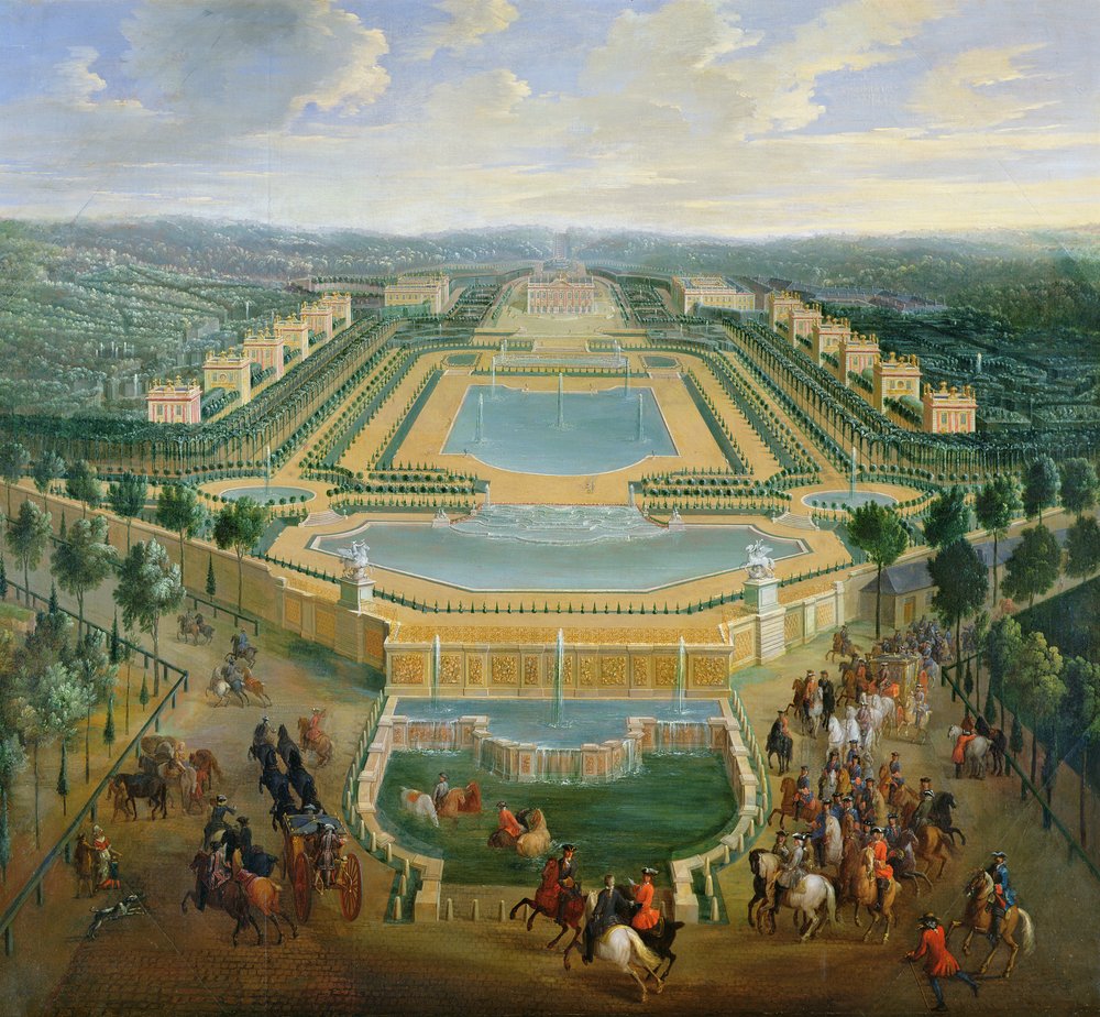 Vue générale du château et des pavillons de Marly, 1722 - Pierre-Denis Martin