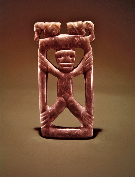 Pendentif figuratif encadré, de Guacimo, région de Linea Vieja - Pre-Columbian Pre-Columbian