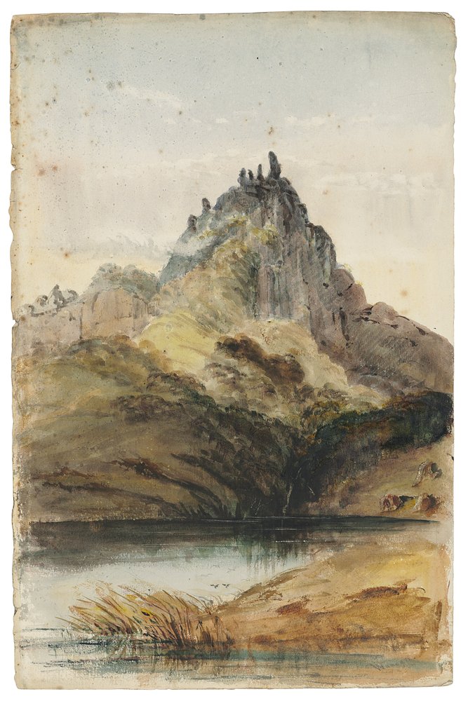 Page de "Croquis en Nouvelle-Zélande" (aquarelle sur papier) - Richard Aldworth Oliver